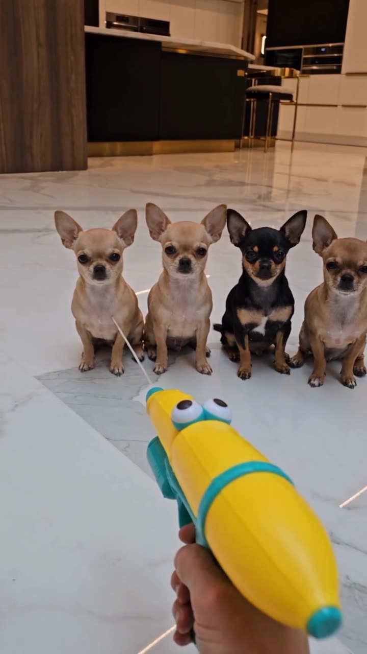 Chihuahua Squirt-Gun Reactions — Seedance 2.5