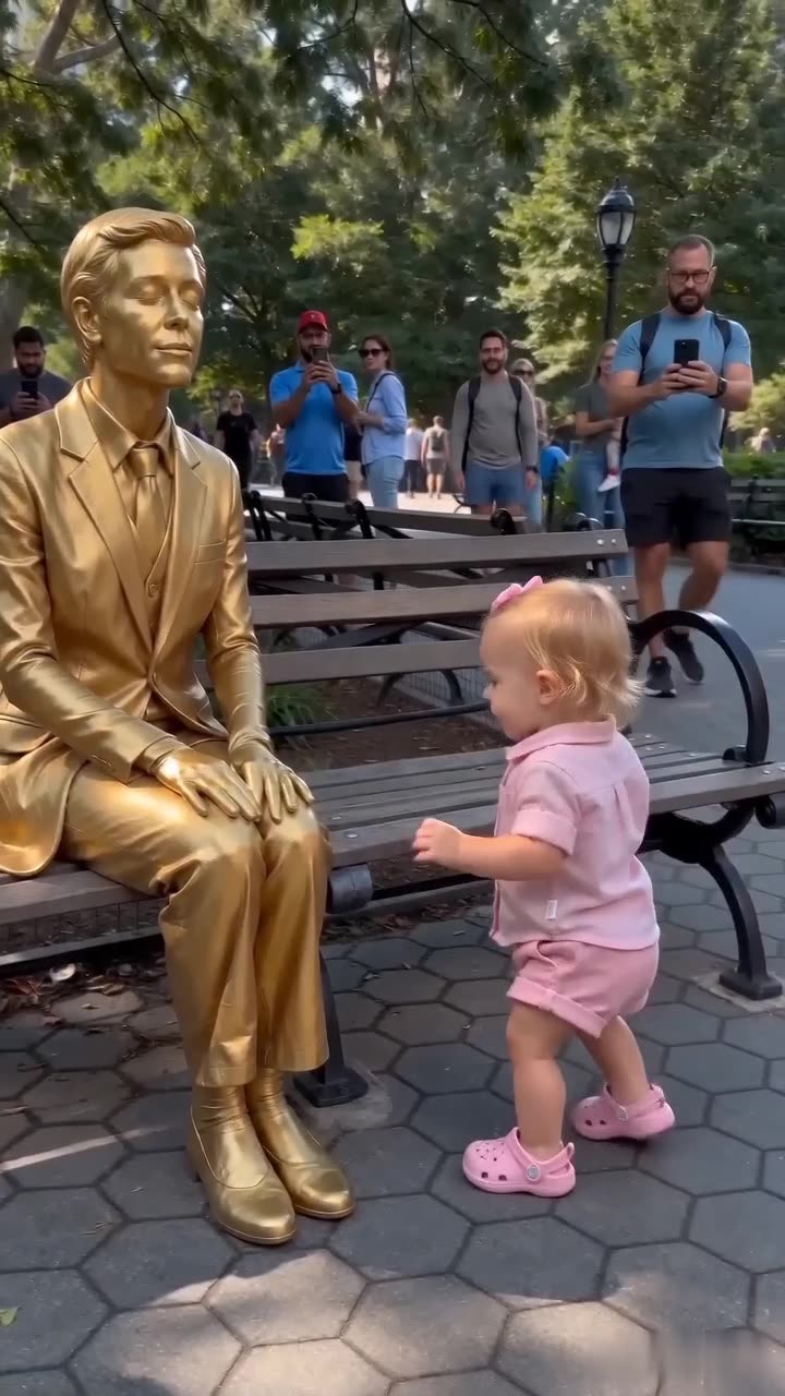 Blonde Baby Girl in Pink